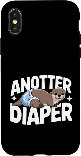 Vista 5 de Anotter Diapers - Funny Newborn Parents New Dad Mom Case for iPhone 16