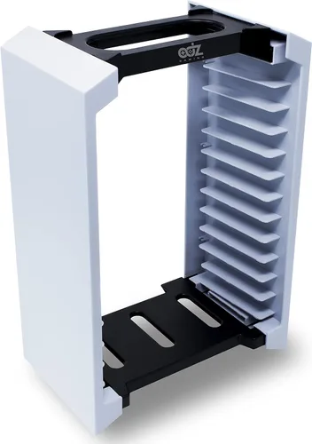 Vista 4 de Game Storage Tower – Universal Video Game Storage – Stores 12 Game or Blu-Ray Disks – Game Holder Rack for PS4, PS5, Xbox One, Xbox Series X/S