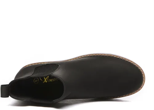 Vista 4 de Athlefit - Botines Chelsea, para mujer, de cuña, elásticos, con plataforma, suela dentada, sin cordones