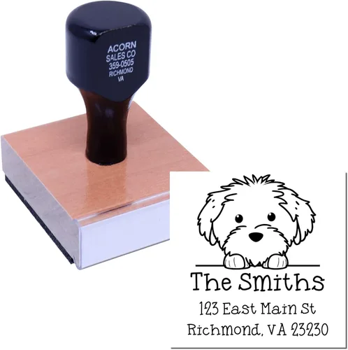 Vista 151 de Sello de alta calidad para cachorros Airedale Terrier – Sello de dirección personalizado – Ideal para los amantes de los perros – Elección de 5
