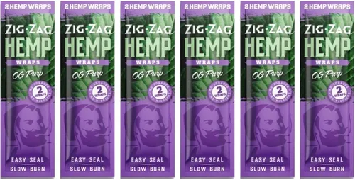 Vista 9 de ZIG-ZAG Paquete de 6 envolturas de cáñamo, Blue Dream (2 envolturas por paquete) 100% natural, de combustión lenta