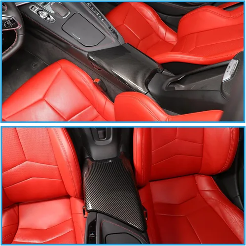 Vista 4 de Sekhyna Funda para reposabrazos de consola central, compatible con Corvette C8 Stingray 2020-2023 ABS 2020-2023, 1 unidad, caja de almacenamiento