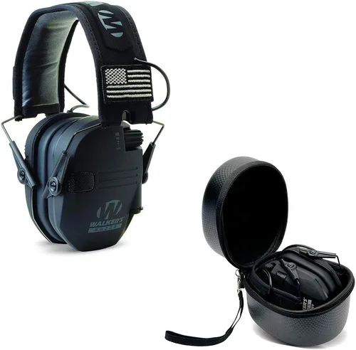 Vista 16 de Walker's Razor Slim - Protector auditivo electrónico para tiro (amplificación y supresión de sonido) con estuche protector