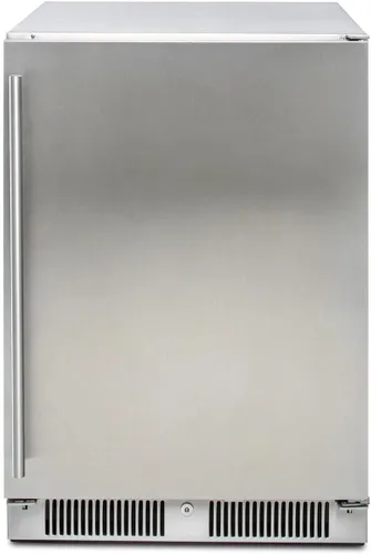 Blaze Refrigerador compacto clasificado para exteriores de 24 pulgadas | Refrigerador de acero inoxidable de 5.5 pies cúbicos con iluminación LED