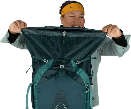 Vista 10 de Osprey Eja 48 Mochila ultraligera para mujer Verde azulado profundo