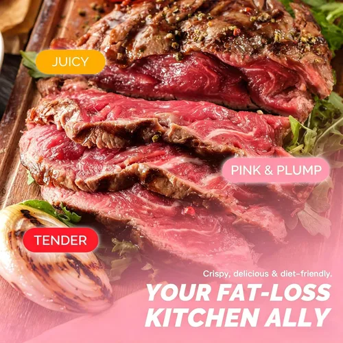 Vista 12 de 3.2QT Small Air Fryer, Mini Pink Air Fryers with Touchscreen