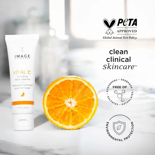 Vista 6 de IMAGE Skincare, VITAL C Hydrating Facial Cleanser, Gentle Face Wash with Vitamin C, E and A