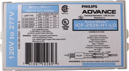 Advance 10289 - ICF-2S26-H1-LD Balasto fluorescente compacto