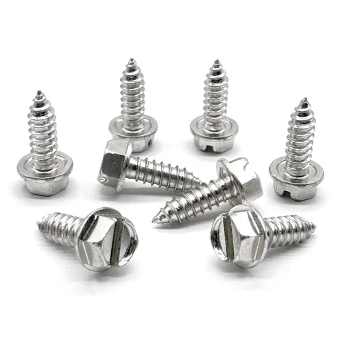 Vista 5 de BoltsandNuts.com Paquete de 4 tuercas para matrícula, tuercas de retención de nailon de 1/4 pulgadas para automóviles, camiones, SUV