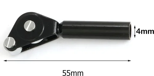 Vista 3 de heyous Rodillo de pesca de acero inoxidable con punta de guía superior caña de pescar para barco de mar, pesca Trolling, negro