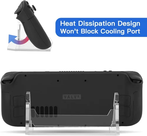 Vista 5 de CaSZLUTION Base de soporte para Steam DeckROG Ally, soporte de acrílico compatible con Nintendo SwitchSwitch LiteSwitch OLED consola