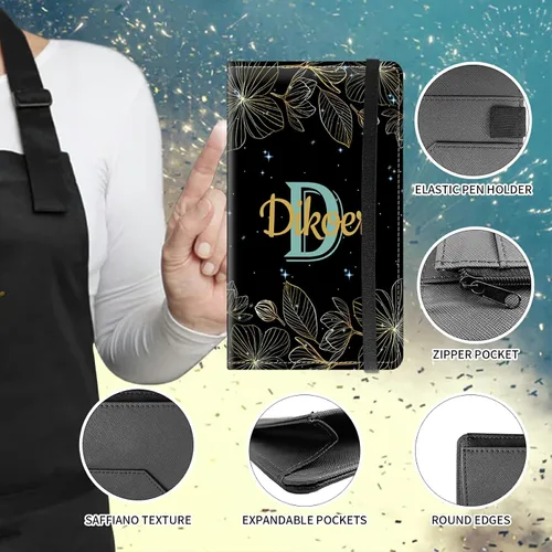 Vista 194 de Diseña Tus Propios Libros de Servicio con Nombre e Iniciales para Camareras, Dikoer Libro de Servicio de Camarero Personalizado con Nombre