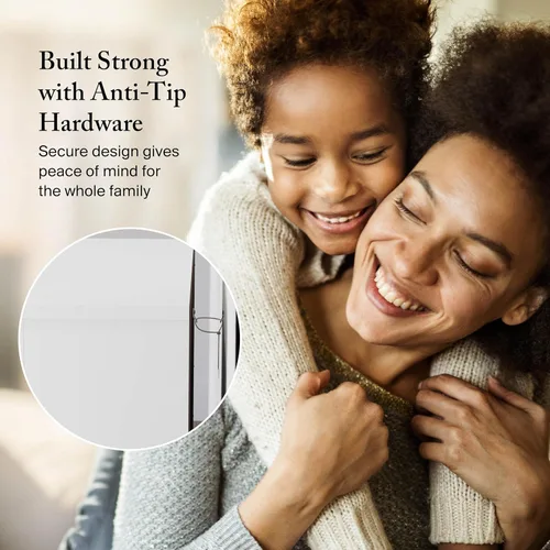 Vista 6 de Bush Furniture Somerset - Estantería alta de 5 niveles en acabado blanco