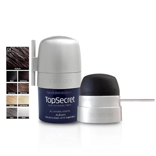 Vista 39 de Top Secret Aplicador de fibras de construcción para engrosar el cabello incluido, relleno de cabello natural e indetectable para hombres y mujeres