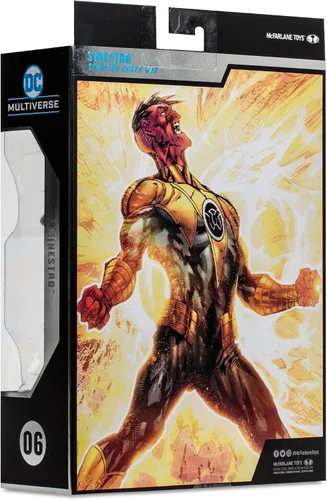 Vista 12 de McFarlane Collector Edition #6 - DC Multiverse - Sinestro (Sinestro Corps Wars) Figura de 7 pulgadas (el estilo puede variar)