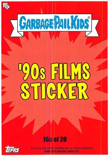 Vista 2 de 2019 Garbage Pail Kids We Hate the '90s Films Sticker #16a JACKED JACK Sticker Trading Card