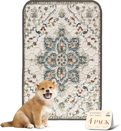 Vista 96 de nunubaby Almohadillas lavables para orina para perros, elegantes, antideslizantes y a prueba de fugas. Almohadillas reutilizables para orinal