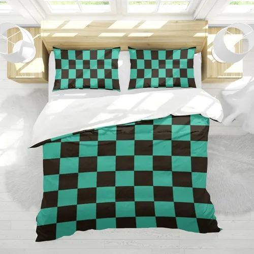 Vista 4 de INFLAG Juego de ropa de cama de anime: juego de funda de edredón de microfibra cepillada suave de 68 x 90 pulgadas, 3 piezas, 1 funda de edredón