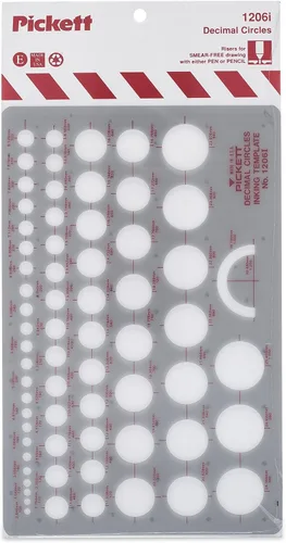 Vista 10 de Pickett plantilla 10 para tuercas y cabezas hexagonales isométricas.