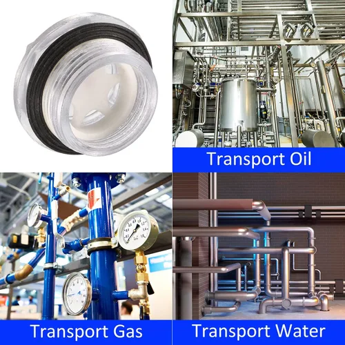 Vista 3 de M METERXITY Mirilla de plástico para nivel de aceite con junta tórica, accesorios para compresor de aire, comprueba el nivel de aceite de la bomba