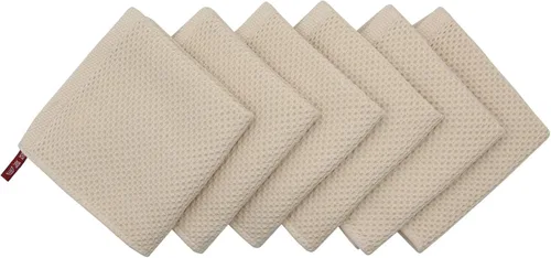 Vista 2 de Mia'sDream Trapos de cocina de algodón natural, trapos de cocina de tejido gofre, paños suaves para lavar platos, paños absorbentes de mano