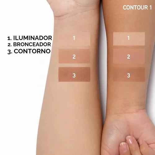 Vista 3 de Physicians Formula Paleta de bronceador de mantequilla para contornear, Luz/Media, 0.48 onzas (Paquete de 1)