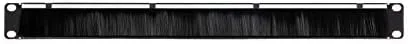 Vista 3 de Navepoint Panel de gestión de cables de montaje en rack 1U con ranura para cepillo ordenado para entrada de cables para rack o gabinete de 19