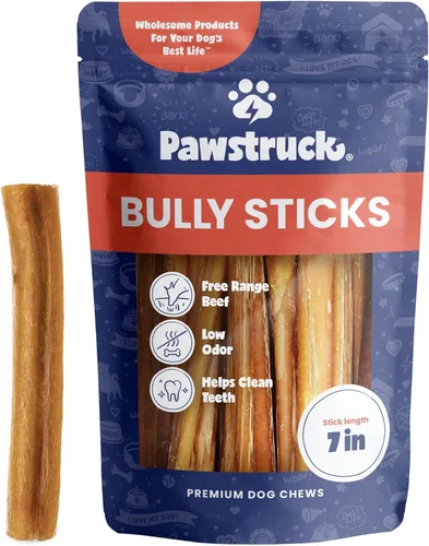 Vista 12 de Pawstruck Palitos Premium de 5-8" para Perros, Bolsa de 1 lb - 100% Digeribles, Carne de Res Natural, Bajo Olor, Masticable de Larga Duración