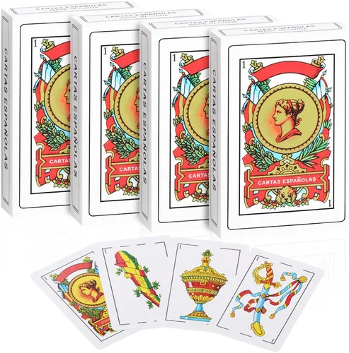 Vista 4 de CDBXRA 12 mazos de cartas españolas, Barajas Españolas Originales, Cartas Españolas Originales, Briscas Cards Puerto Rico, naipes mexicanos, mazo