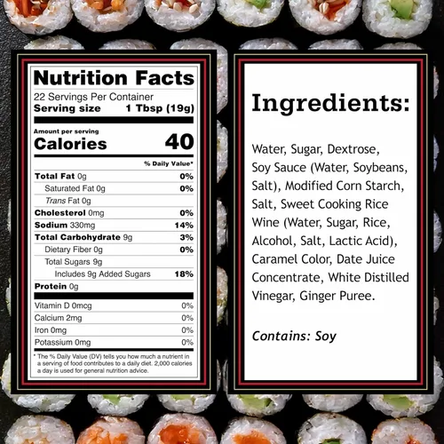 Vista 2 de Otafuku Salsa de anguila de sushi para rollos de sushi, salsa japonesa Unagi sin gluten, 15 onzas