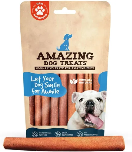 Amazing Dog Treats Barra de colágeno de 6 pulgadas (25 unidades) - Palitos de colágeno para perros - Sin ocultar huesos de perro