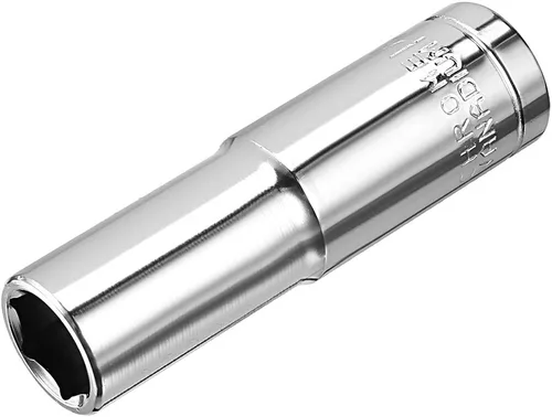 Vista 10 de uxcell 1/2 pulgada Drive 0.315 in 6-Point Deep Socket, métrico, Cr-V (pulido)