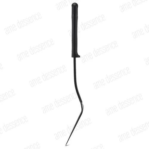 Vista 4 de AME D'ESSENCE Turner - Espátula flexible ranurada de 12 pulgadas, nailon negro, 410ºF, resistente al calor, con mango ergonómico, utensilios