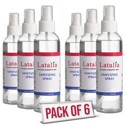 Vista 9 de Latalia Paquete de 12 repuestos de desinfectante de manos sin perfume, 6.67 onzas líquidas con 80% de alcohol a granel, desinfectante de manos