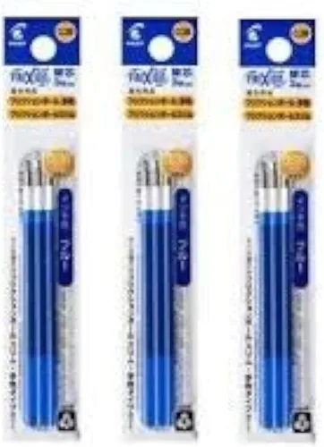 Pilot Recambios de tinta de gel para FriXion Ball 3 Gel Ink Multi Pen y FriXion Ball Slim 038 Gel Ink Pen 0.015 in, tinta azul, paquete de 3