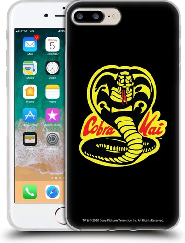 Vista 124 de Head Case Designs Funda de gel suave con licencia oficial de Cobra Kai Gold Medal Graphics compatible con Apple iPhone 7 Plus/iPhone 8 Plus
