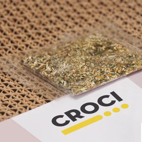 Vista 5 de Croci Rascador de cartón para gatos, 19.7 x 15.0 x 13.8 in