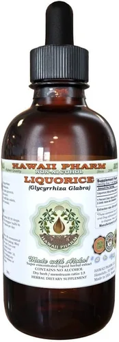 Extracto líquido sin alcohol de regaliz, regaliz orgánico (Glycyrrhiza Glabra) Suplemento de hierbas naturales de glicerita de raíz seca Hawaii