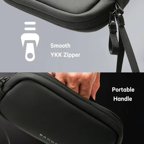 Vista 5 de BANGE Estuche Organizador de Viaje, Bolsa Organizadora de Viaje para Electrónicos Resistente al Agua para Cable, Estuche Técnico Accesorios