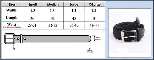 Vista 4 de Cintos trenzados multicolores expansibles, tejidos, tela elástica, de lienzo