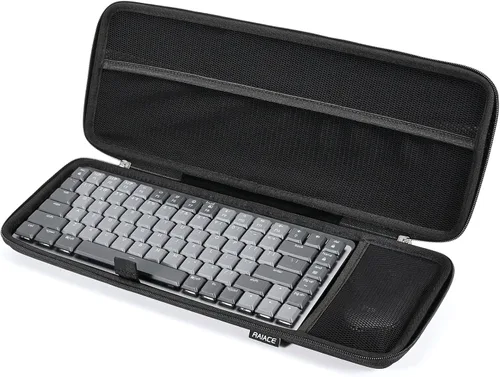 Vista 4 de RAIACE Estuche de almacenamiento rígido compatible con Logitech MX Keys Mini teclado mecánico inalámbrico de rendimiento iluminado. (solo funda)