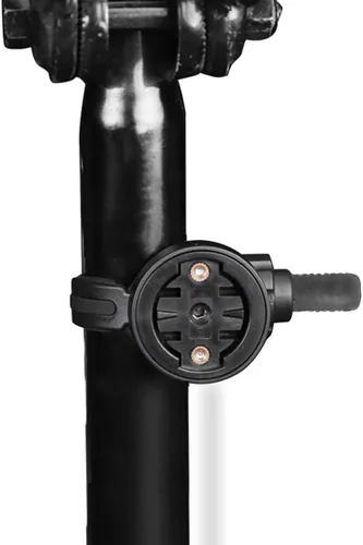 Vista 4 de Soporte de luz para manillar delantero de bicicleta, soporte de expansión para computadora de bicicleta, soporte de linterna ajustable para manillar