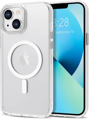 Vista 154 de Anuck - Funda magnética para iPhone 11 compatible con MagSafe, carcasa trasera mate translúcida dura, borde de TPU, delgada, resistente a impactos