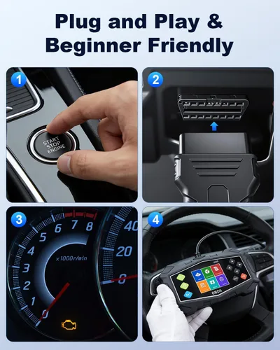 Vista 7 de Herramienta de diagnóstico OBD2, escáner OBD2 profesional ZEXMTE con flujo de datos, modo 6, modo 8 y preparación I/M, lector de código mejorado