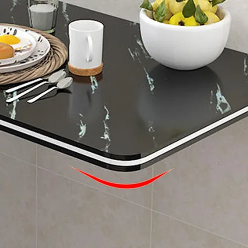 Vista 3 de Mesa plegable para cuarto de servicio, escritorio flotante para pared de espacios pequeños, mesa plegable de pared para oficina en casa, estación