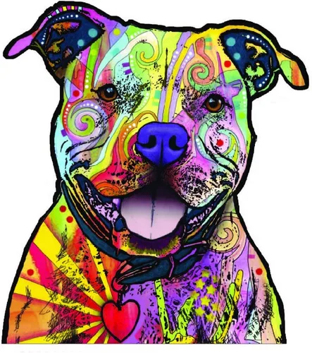 Enjoy It Dean Russo Pit Bull - Calcomanías de vinilo para exteriores, para ventanas, parachoques, portátiles o manualidades