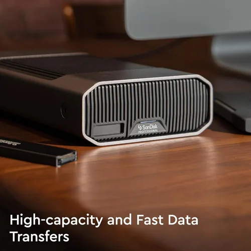 Vista 2 de SanDisk Professional 6TB G-Drive Project - Disco Duro Externo, Thunderbolt 3, USB (10Gbps), Disco Duro Ultrastar de 7200RPM, Hasta 250MB/s