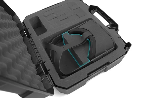 Vista 5 de CASEMATIX Hard Shell Travel Case Compatible with Meta Quest and Oculus Quest 2 VR Headset - Fits 256GB, 128GB and 64GB Models with Custom