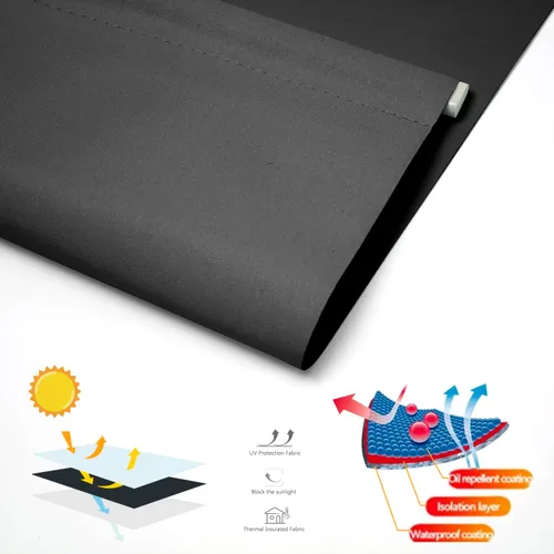 Vista 3 de NUTRO CHILL Persianas para ventanas interiores, persianas opacas con aislamiento térmico, persianas con protección UV para el hogar, puerta, cocina