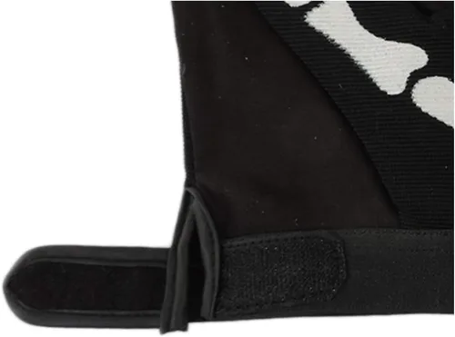 Vista 6 de Guantes de motociclista de esqueleto con calavera y hueso, talla XS